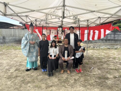 鉄島妹夫婦地鎮祭